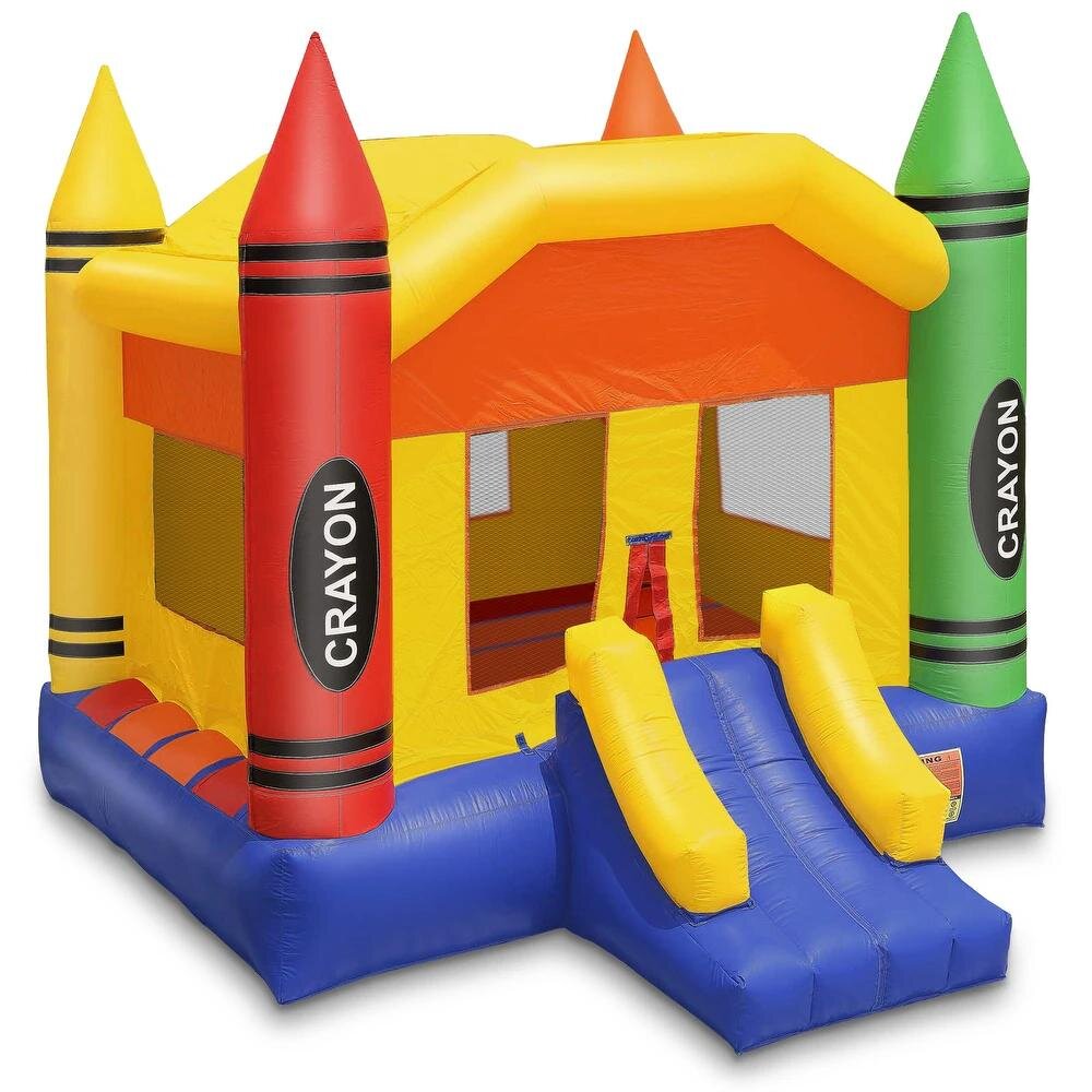 Inflatable Crayon Bounce House - Multicolor